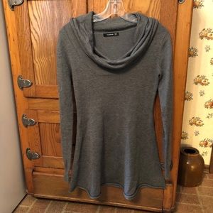 Gray cowl neck tunic